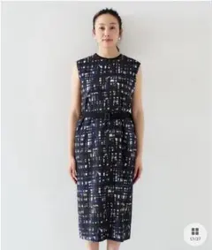アンタイトル チェックプリントワンピース 新品