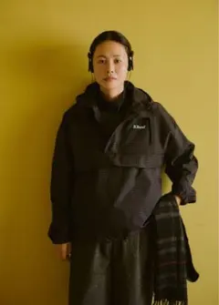 新品未使用broken base ナイロンテックアノラックblack dot M