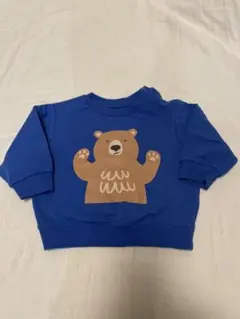 UNIQLO クマプリント青トレーナー 80サイズ