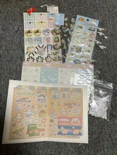 平成レトロ　サンリオ　シナモロールシールいろいろまとめ売り