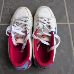 Puma ホワイト/レッド/ブルー スニーカー23センチ