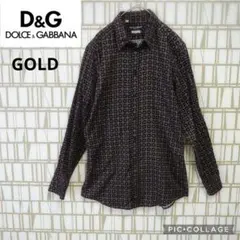 Dolce & Gabbana　ドレスシャツ　総柄　幾何学模様　M