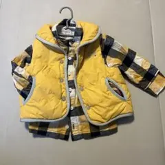 HAKKA KIDS リバーシブルベスト/良品計画　シャツ 90cm セット売りのサムネイル