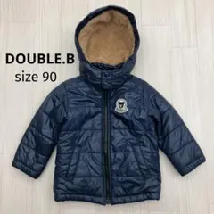 DOUBLE.B ダブルビー ベビー フード ダウン ジャケット 90
