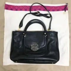 断捨離再値下　TORY BURCH アマンダ サッチェル　トート 2way 黒