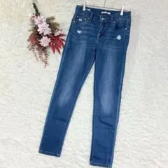 リーバイス プレミアム デニム パンツ ダメージ クラッシュ ストレッチ(25)