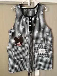 くまのがっこう　ジャッキー エプロン 保育士 ギンガムチェック　チェック　学研