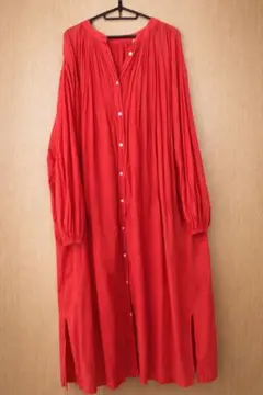 【JOURNAL STANDARD relume 】ギャザーワンピース 赤