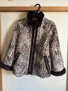 [美品] 伊太利亜 アウター ヒョウ柄　ブルゾン