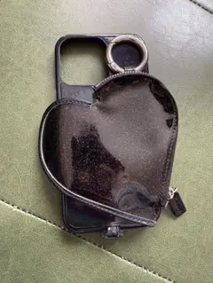 ajew ハート型ポーチ付きiPhoneケース