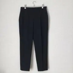 GU ウォッシャブルテーパードパンツ　ブラック Lサイズ
