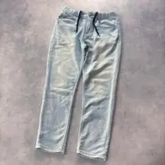 ヤヌーク ジョグジーンズ デニム スウェット パンツ S 日本製のサムネイル