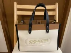 ⭐︎COACH コーチ2WAYハンドバッグショルダーバッグレザーホワイトバッグ美品のサムネイル