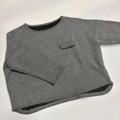 グレー 裏起毛 トレーナー 120