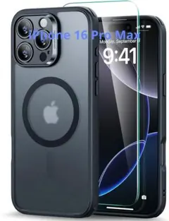 iPhone 16 Pro Max ケース (4 in 1) セット　ブラック