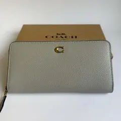 【新品】COACH コーチ 長財布 CC489 グレー