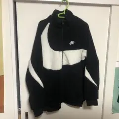 Nike ビッグスウォッシュ リバーシブルフリースジャケット ブラック/ホワイト