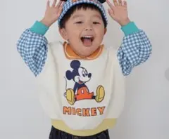 しまむら　はるぴのママ　ミッキートレーナー100新品