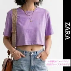 ♥️ ZARA ♥️ 半袖Tシャツ 半袖 Tシャツ ショート丈