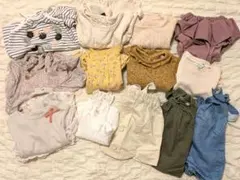 80cm相当　女の子　ロンパース　サロペット　トップス　まとめ売り