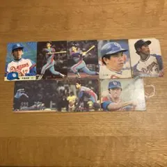 【最終値下げ】プロ野球チップスカード　中日(宇野・田尾・小松・谷沢・牛島・中尾)