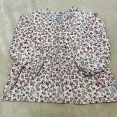 ミキハウス　女の子　100 花柄ブラウス