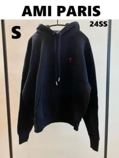 【新品】AMI PARIS アミ ハート刺繍ロゴ パーカー スウェット S
