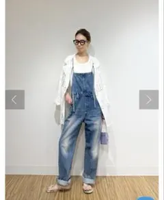 Whim Gazette デニムオールインワン　　38サイズ　ウィムガゼットのサムネイル