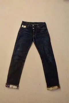 EVISU ストレートデニム ダークブルー 28