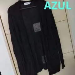 メンズ AZUL 薄手カーディガン ブラック　Mサイズ