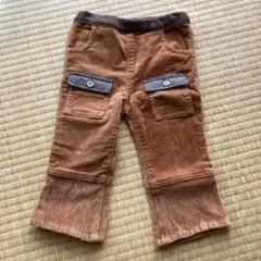 ブラウン コーデュロイ パンツ 90cmのサムネイル
