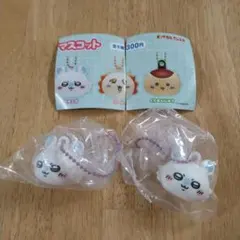 【匿名配送】ちいかわ　リップキャップ　マスコット　モモンガ　２点セット