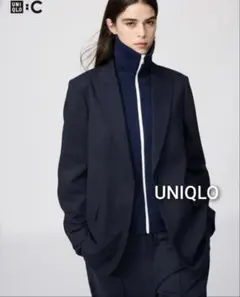 完売品 UNIQLO :C テーラードジャケット ネイビー L - メルカリ
