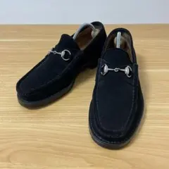 グッチ　ホースビットローファー　スエード　ブラック　8