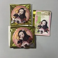 鬼滅の刃 中国限定 非遺 竈門禰豆子 缶バッジ ブロマイド