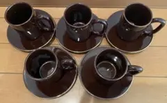 たち吉 Adam＆Eve カップ・ソーサー 5個セット