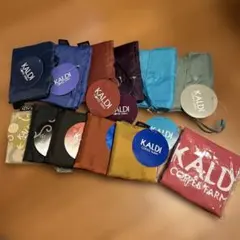 KALDI エコバッグ、コットンバック、コーヒーバック、未使用品のおまとめ13点