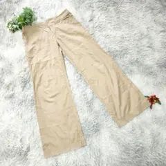 【Pink Label UNITED ARROWS】(L) ワイドパンツ カーキ