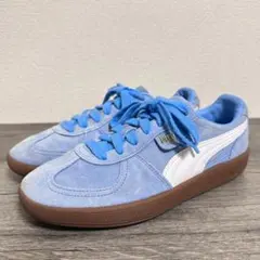 PUMA パレルモ 396463-44 スエード スニーカー 26cm 青