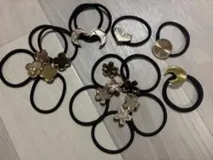 ハンドメイド 資材 ミール皿付きヘアゴム まとめ売り