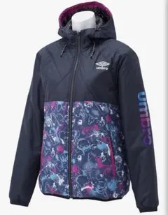 UMBRO アンブロ レディース サーモパテッドジャケット Lサイズ　ネイビー