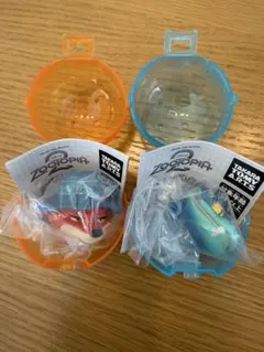 ズートピア2ファッションリング ガチャガチャ ニック＆ゲイリー