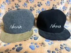 NANGA×clef キャップ　ブラック　グレーのサムネイル