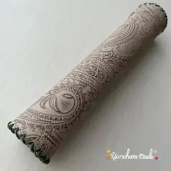 《筒ペンケース small》　ハンドメイド　ペイズリー♡