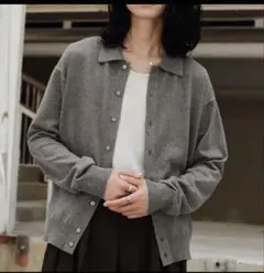 WYM T/C CREW COMPACT CARDIGAN チャコール S - メルカリ