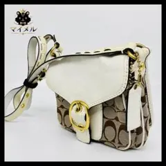 COACH　コーチ　シグネチャー　ショルダーバッグ　キャンバス