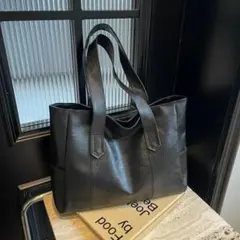 トートバッグ ビジネスバッグ レディース ブラック メンズ レザー おしゃれ新品のサムネイル