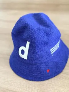 【極美品】D/him ダブルスタンダードクロージング ヒム ニット帽 ブルー