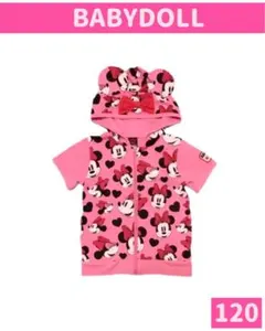 BABYDOLL×Disney ミニー 半袖 パーカー size120