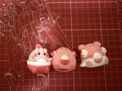 ポケモンキッズ　ピンプク、ラッキー、ハピナス